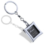 Custom Zinc Alloy Photo Keychain 100pcs MOQ | Silk Screen 7 Colors | Interchangeable Picture Frame