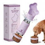 Custom 2-in-1 Dog Water Bottle | 14oz/18oz | BPA-Free Stainless Steel