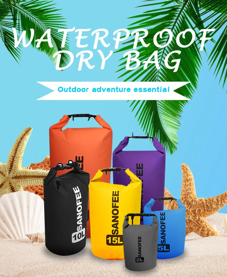 Custom Waterproof Dry Bag 500D PVC | 200 MOQ for Outdoor Retail & Promotions