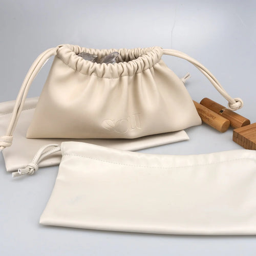 Custom PU Leather Cosmetic Pouch | Emboss Logo | 300 MOQ