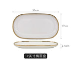 European Gold Rim Dinnerware — FDA/LFGB, 15-Day Lead, Low MOQ