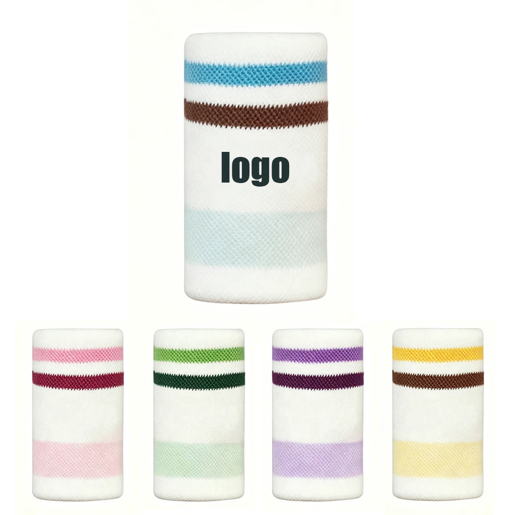 Custom Elastic Sports Wristband | Sweat-Absorbent | Breathable | 1 MOQ | Full Customization
