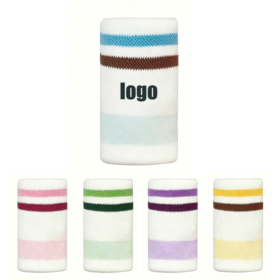 Custom Elastic Sports Wristband | Sweat-Absorbent | Breathable | 1 MOQ | Full Customization