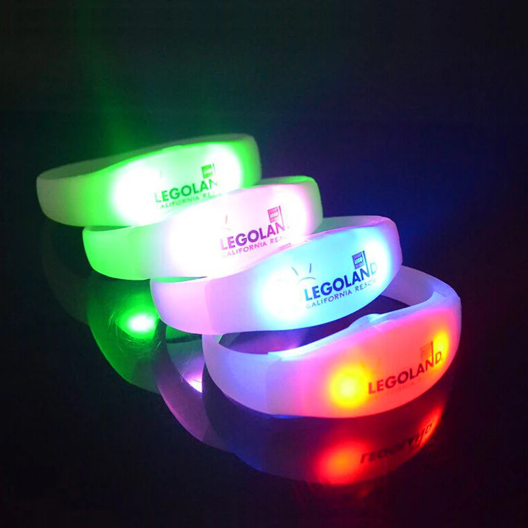 Custom DMX512 LED Wristbands | 100-Piece MOQ & 3-Day Lead Time | Concerts & Festivals | 15 Colors