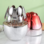 Luxury 24-Piece Cutlery Set with Logo | 10 MOQ