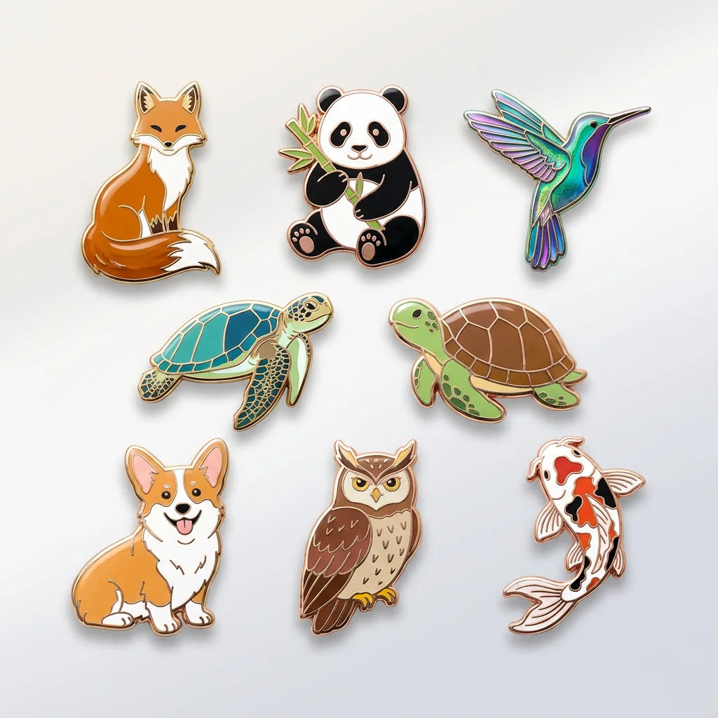 Custom Enamel Pins with Logo | Soft & Hard Enamel, 50 MOQ