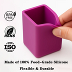 Custom Silicone Pen Holder | BPA-Free, RoHS, LFGB, CE Certified for Office & School
