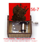 Wooden Hand-Cranked Music Box | Howl's Moving Castle | 10 MOQ | Custom