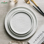 Custom Logo Stoneware Dinner Plates | Wholesale Restaurant MOQ 50