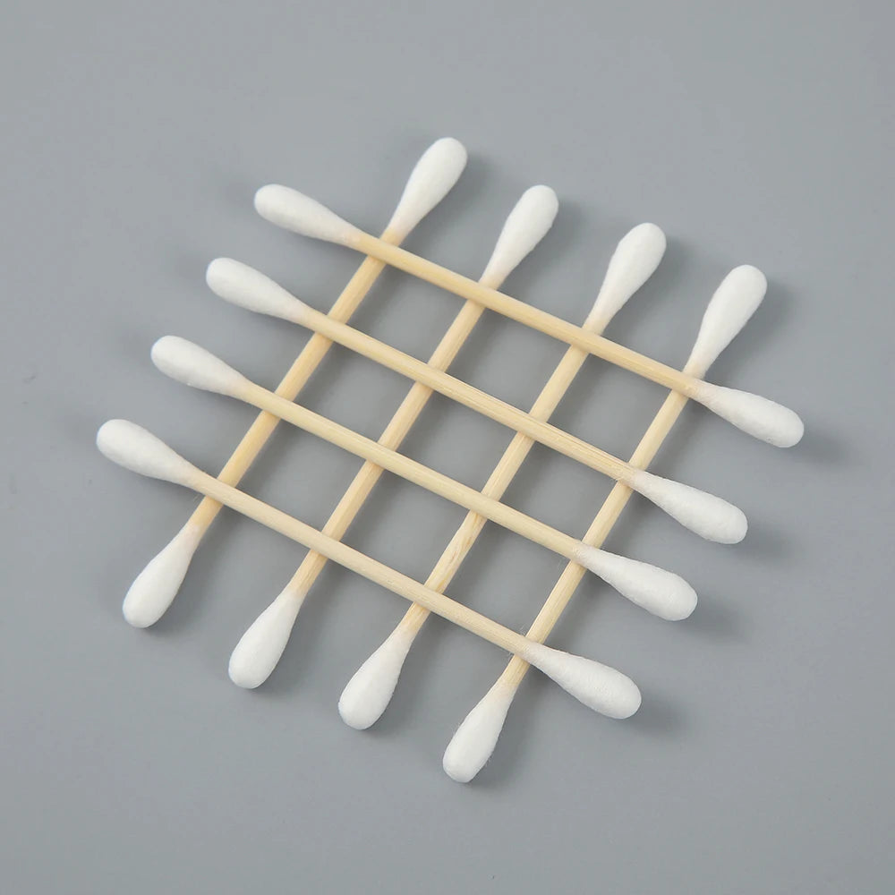 Private Label Cotton Bud 300pcs | 10,000 Boxes MOQ Bamboo Stick Eco
