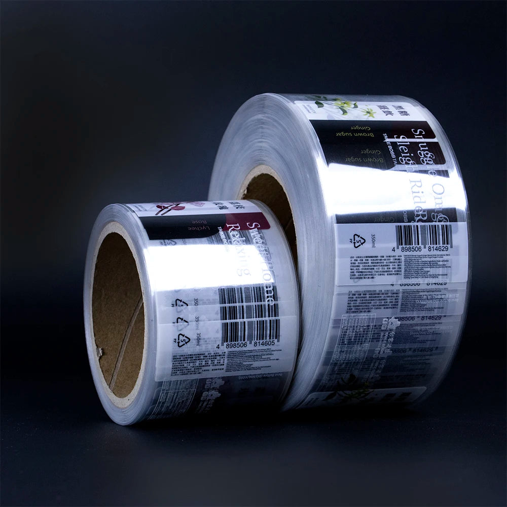 Transparent PVC Bottle Labels — ISO9001, 100 Pcs MOQ, Waterproof