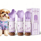 Custom 2-in-1 Dog Water Bottle | 14oz/18oz | BPA-Free Stainless Steel