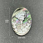 Mother of Pearl Cabochons | Gothic Skull & Roses | Wholesale