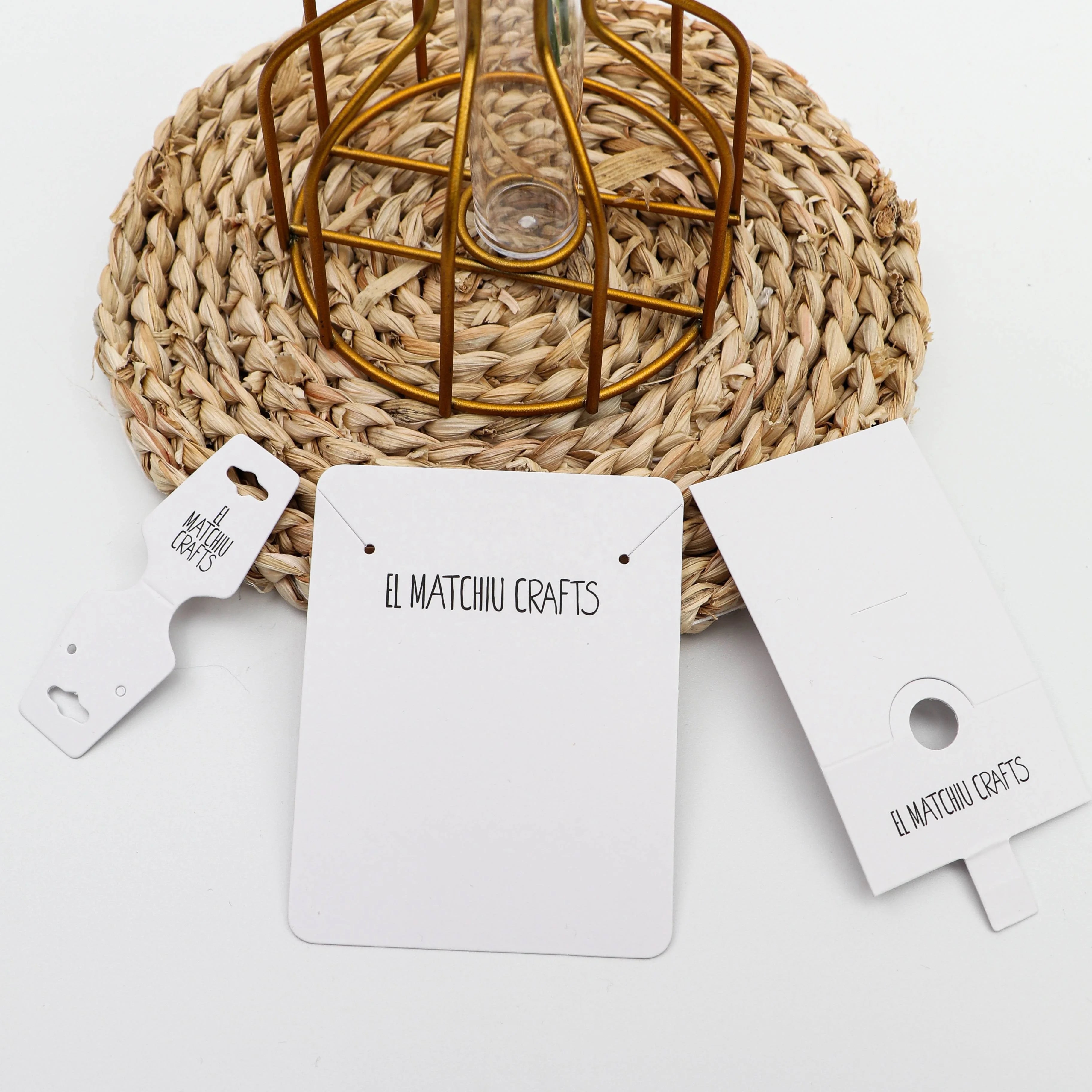 Custom Die Cut Jewelry Display Cards | Embossing | MOQ 100