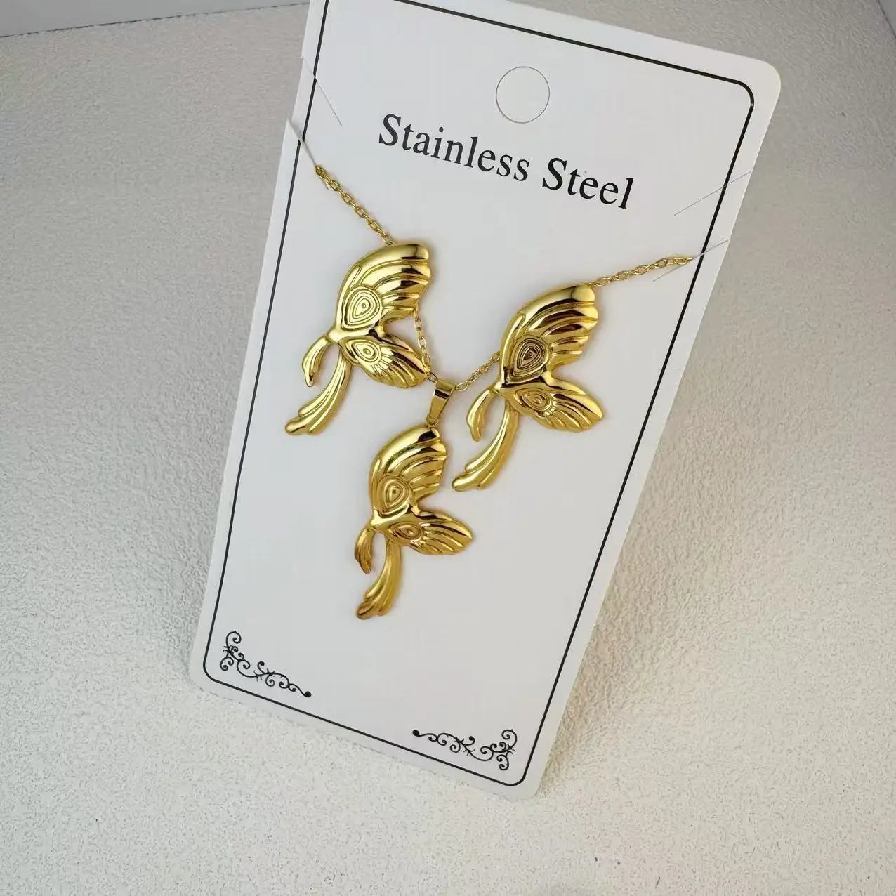 Custom 18K Gold Plated Stainless Steel Jewelry Set | MOQ 2