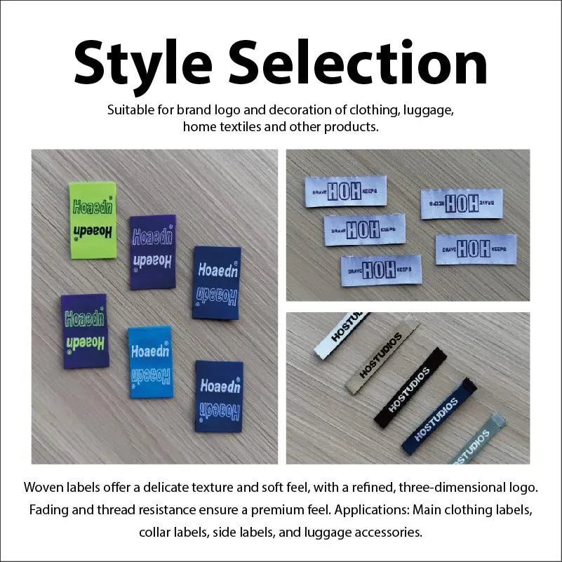 Custom Laser Cut Care Labels | Polyester, No Fraying | 100 Pcs MOQ | Apparel Branding