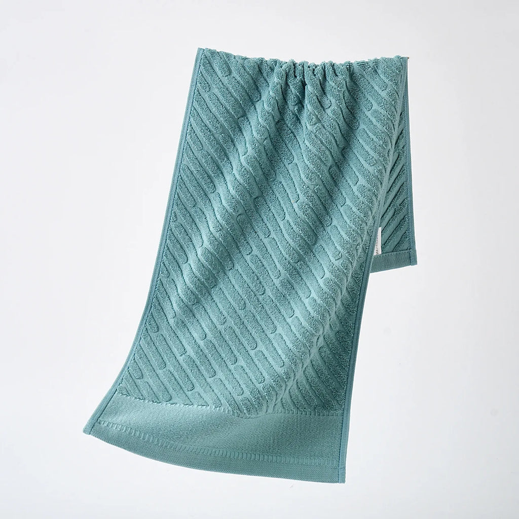 100% Pure Cotton Extra-Thick Face Towel | 120g | OEM Logo | 1 MOQ | Hotel Spa