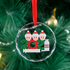 Engraved Crystal Christmas Ornaments with Logo | MOQ 10