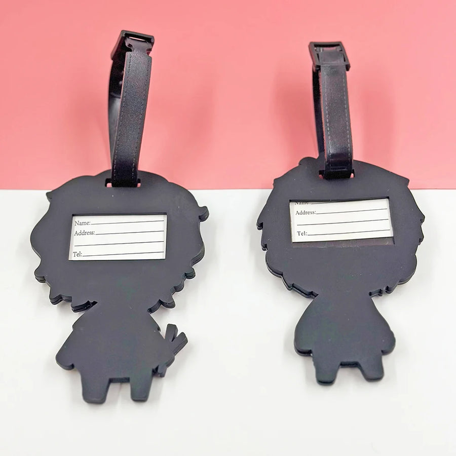 Custom PVC Luggage Tags with Logo | 50 MOQ | Travel Branding