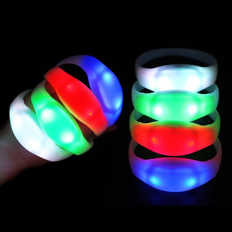 Custom DMX512 LED Wristbands | 100-Piece MOQ & 3-Day Lead Time | Concerts & Festivals | 15 Colors