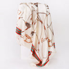 Custom Printed 90cm Square Scarf | 10 Pcs MOQ Wholesale Silk/Polyester Shawl