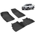 Luxury Deep Dish 3D TPE Floor Mats for Chevrolet Montana 2023-2026