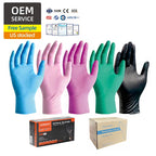Custom Nitrile Disposable Gloves 10,000pcs MOQ | 510K FDA, CE, Powder-Free, 3-6mil for Medical Food