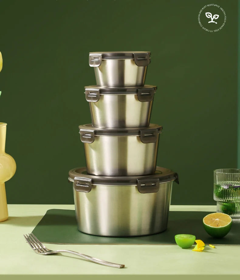 304/316 Stainless Steel Food Storage Container | 100 MOQ | Leak-Proof