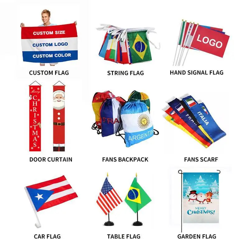 Wholesale Custom 3x5ft Flags | Polyester National Flags | 2 MOQ | Pantone Printing