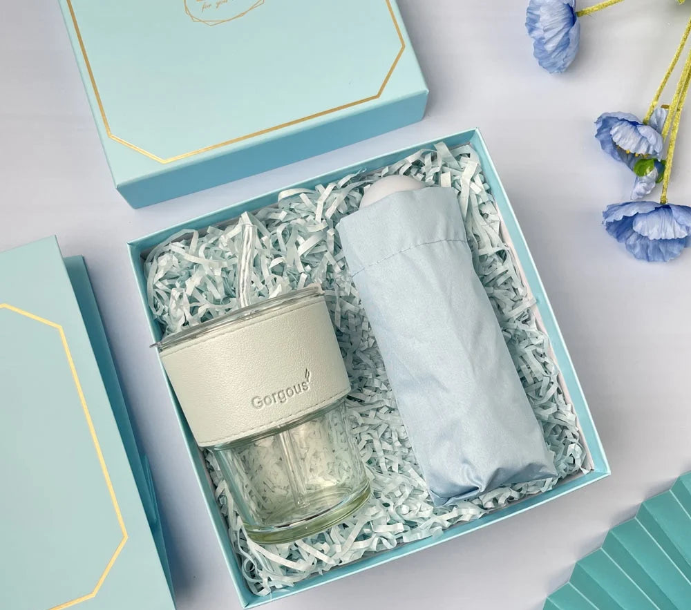 Custom Ceramic Gift Sets: 10 MOQ, 5-Day Lead | Mug, Bottle, Towel for Weddings & Corporate Gifts
