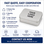 Custom Tinplate Box | Food-Grade | CMYK Printing | Separate Lid | 1 MOQ | Packaging