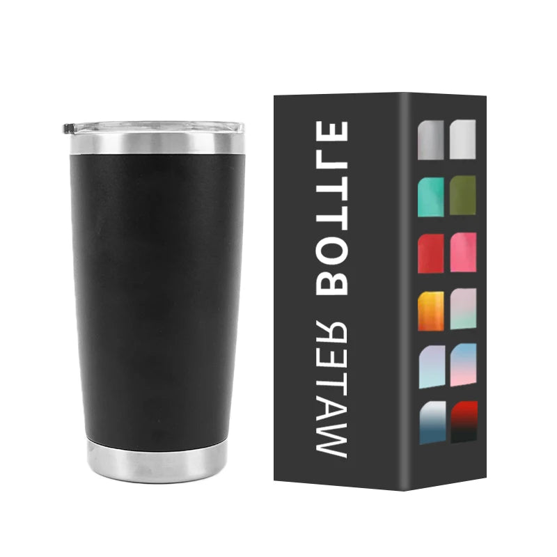 20oz Vacuum Insulated Stainless Steel Tumbler with Lid for Coffee, Iced Drinks and Everyday Travel