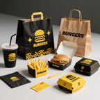Custom Fast Food Packaging Boxes — Oil & Moisture Protection, 500 Boxes MOQ