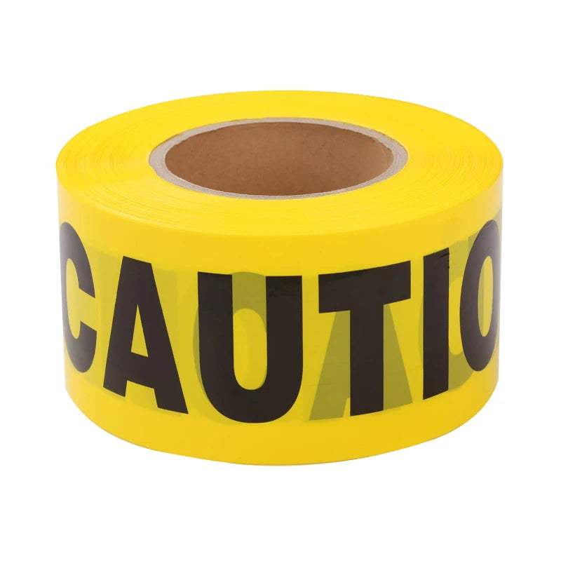 Custom Caution Tape 50mm x 50m | PE Safety Barrier Tape | RoHS Compliant