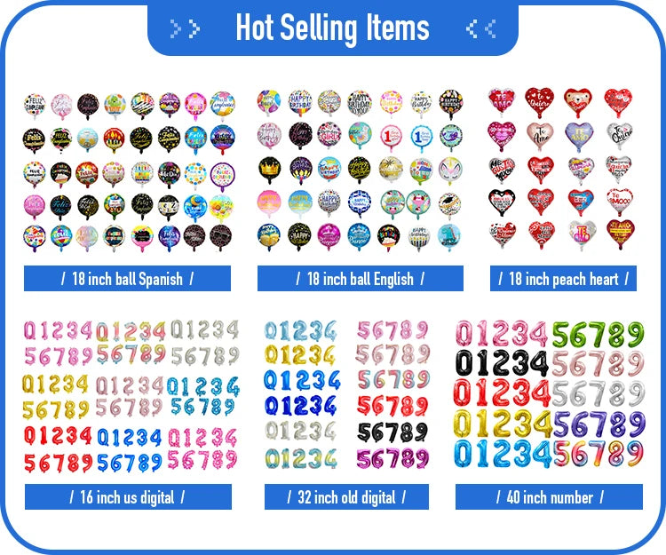 Custom Special Shape Foil Balloons with Logo | MOQ 50 Pcs