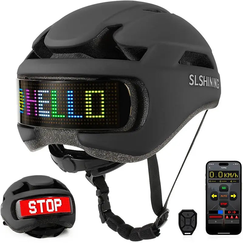 LED Screen Bicycle Helmets with Logo | Adult Cycling Road Bike