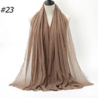 Wholesale Polyester Scarves: 105 Colors, 10-Day Lead, 90x180cm | Spring/Summer Women's Fashion