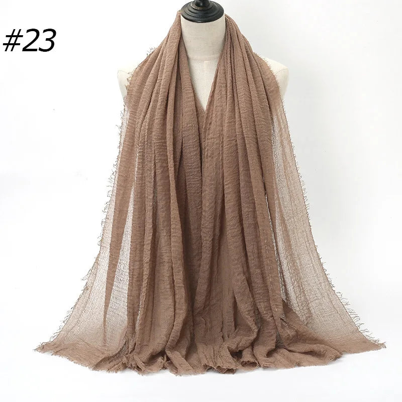 Wholesale Polyester Scarves: 105 Colors, 10-Day Lead, 90x180cm | Spring/Summer Women's Fashion