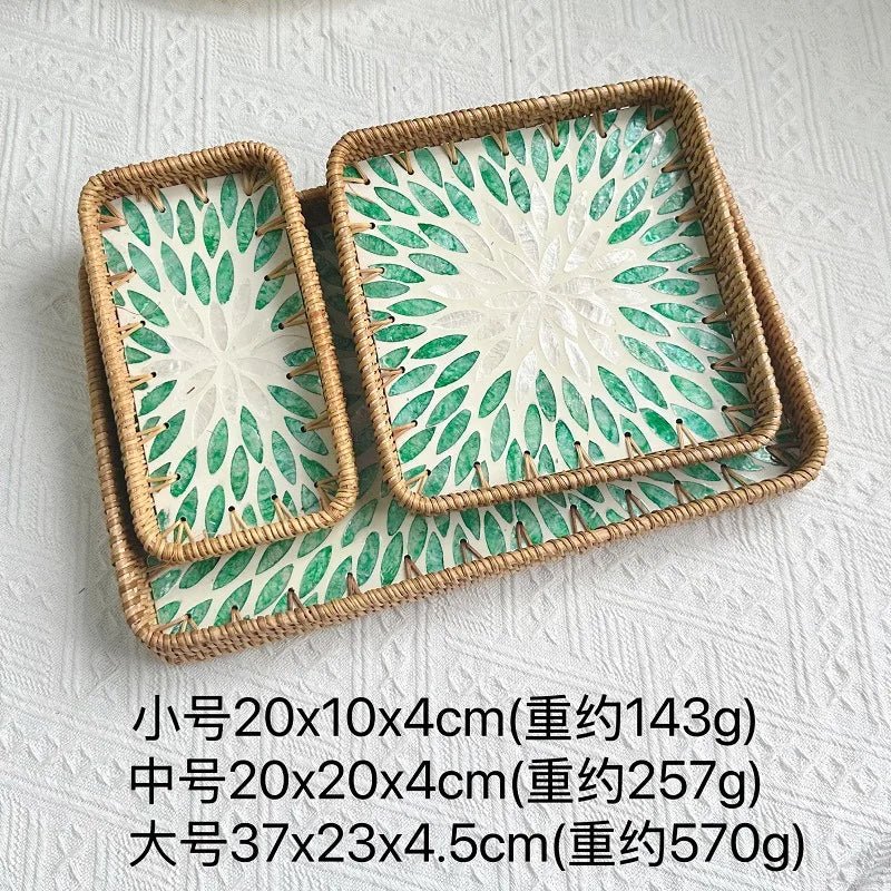 Custom Rattan Storage Trays with Logo | MOQ 5 Pcs