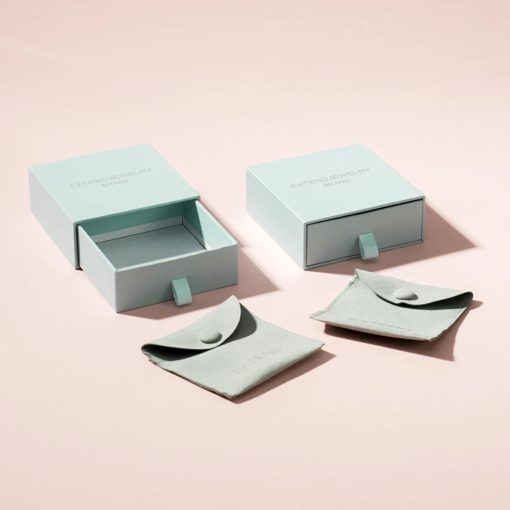 Custom Jewelry Packaging Boxes with Logo — Eco-Friendly Drawer & Magnetic Closure