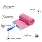 Custom Microfiber Beach Towels — Sand-Free, 100 Pcs MOQ, OEKO-TEX