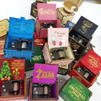 Custom Wooden Music Box | Hand Crank Children's Gift | Bulk Holiday Gifts