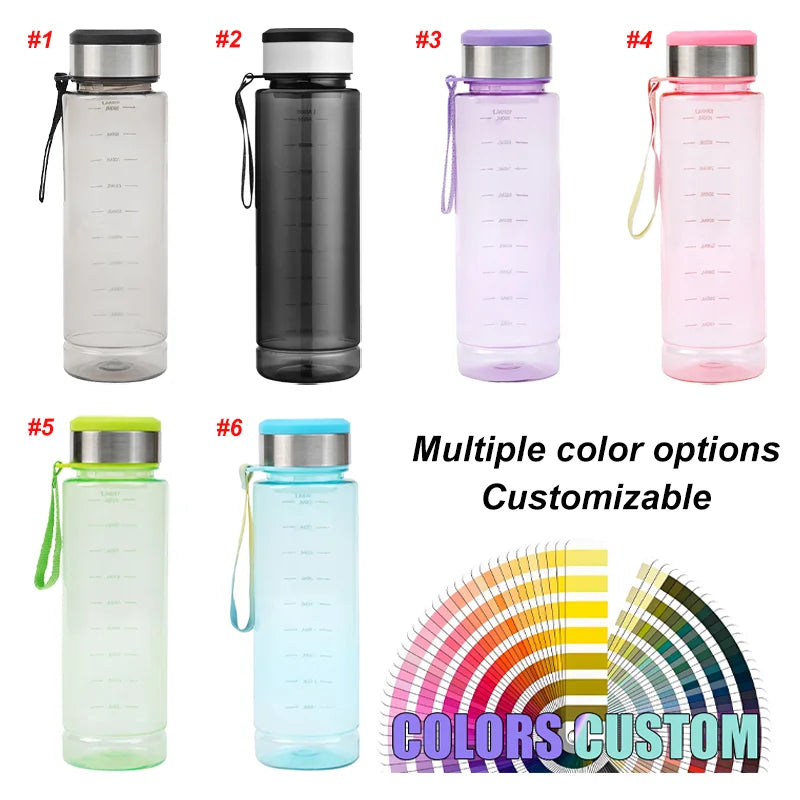 Custom BPA-Free Water Bottles 1000ml | 100 MOQ Sports Team Hydration