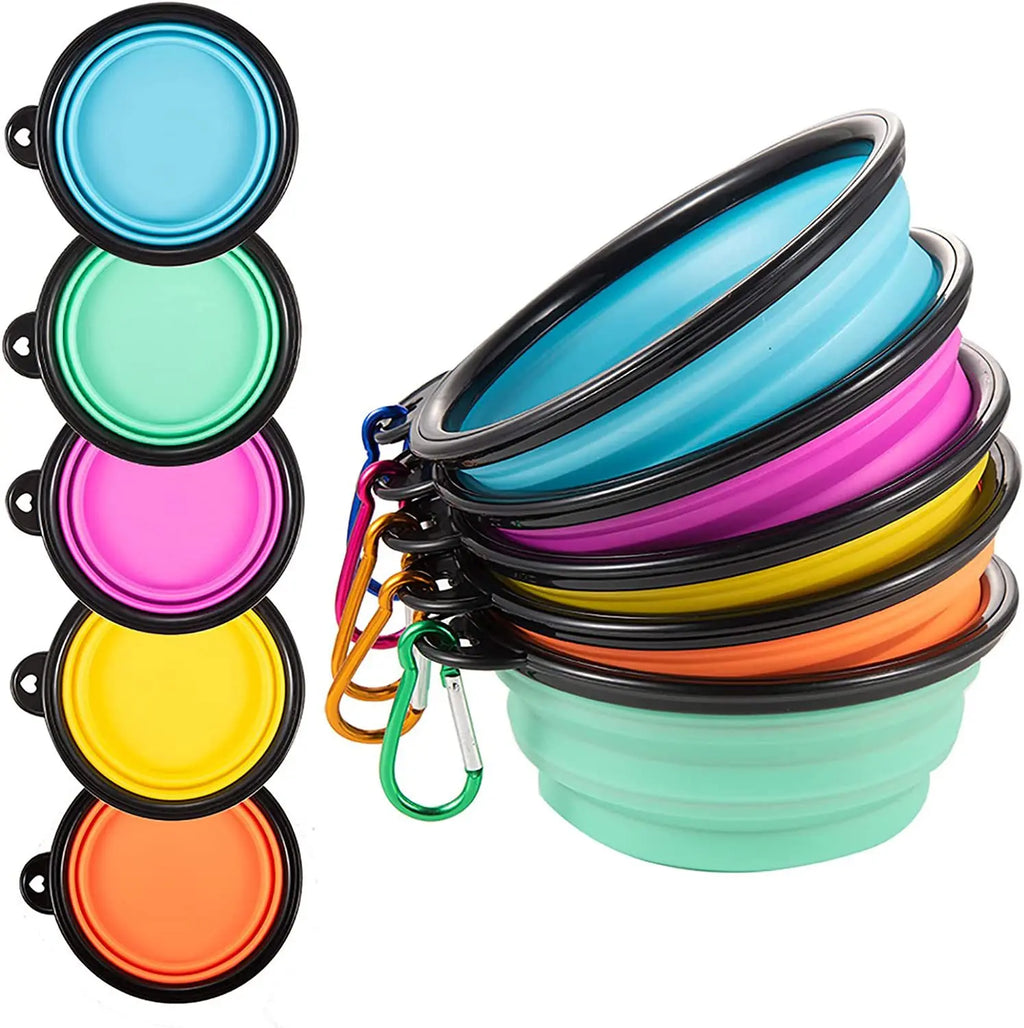 Food-Grade Silicone Foldable Dog Bowl 350ml | BPA-Free Travel Pet Bowl OEM
