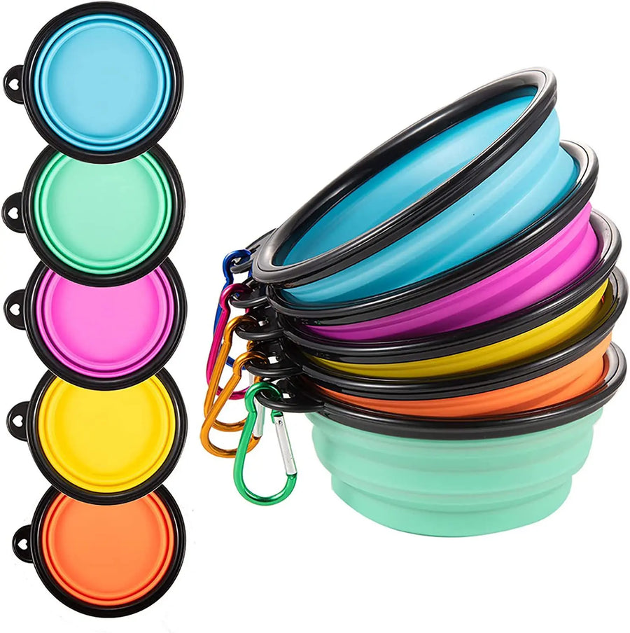 Food-Grade Silicone Foldable Dog Bowl 350ml | BPA-Free Travel Pet Bowl OEM