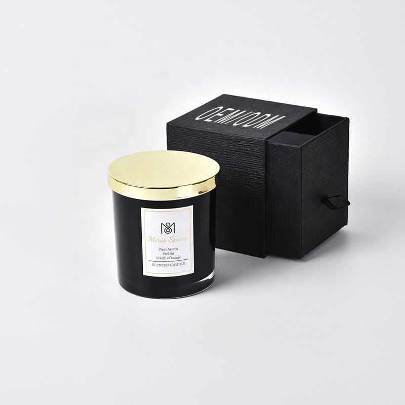 Custom Scented Soy Candles in Gift Box | 500 MOC Logo Options