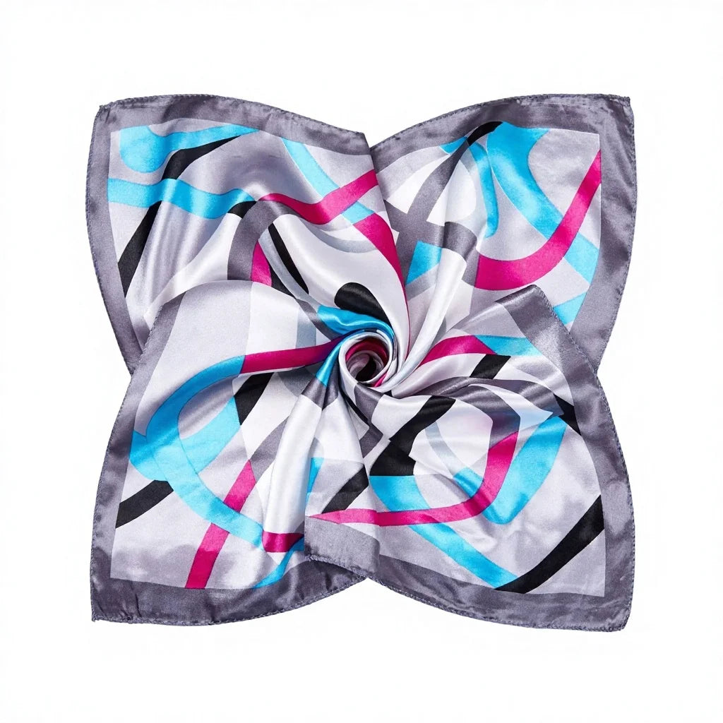 Personalized Silk Satin Scarves | 2-Piece MOQ & 3-7 Day Lead Time | 46 Colors | OEM Manufacture