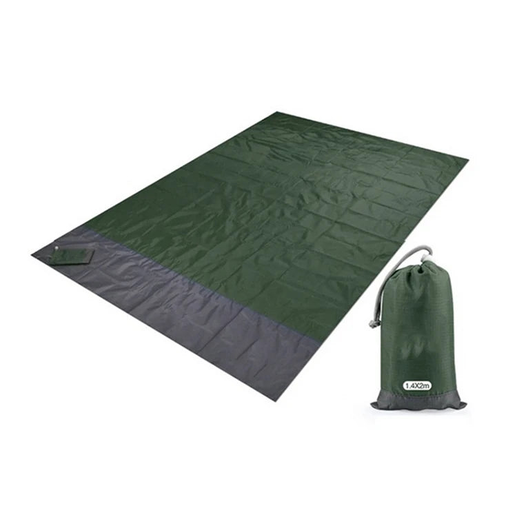 Custom Sand-Free Beach Mat 500pcs MOQ | Waterproof Foldable 210D Polyester, Logo Print for Camping