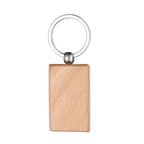 Custom Solid Wood Keychains | Laser Engraved Logo | 1,000-Piece MOQ | Promotional & Hospitality