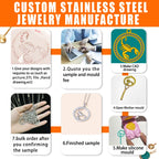 Custom 18K Gold Plated Jewelry | 925 Silver/Stainless Steel | MOQ 50